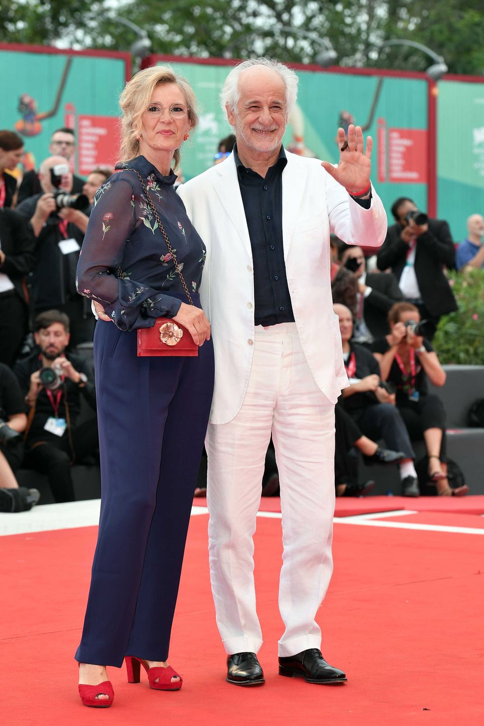 Toni Servillo, Manuela Lamanna - Festiwal Filmowy w Wenecji 2019, ceremonia otwarcia