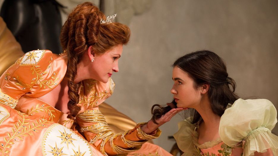 (Left to right.) Julia Roberts and Lily Collins star in Relativity Media's Untitled Snow White Project.