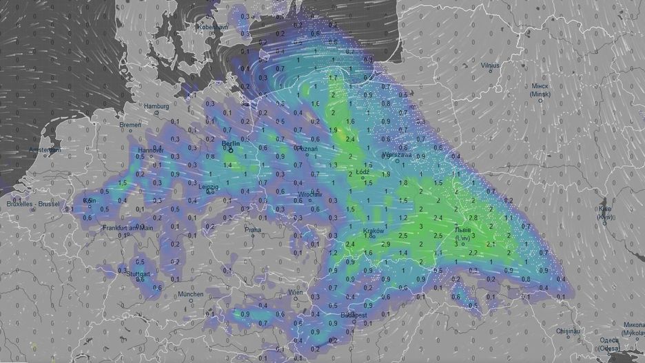Niemal w całej Polsce deszcz albo deszcz ze śniegiem i śnieg