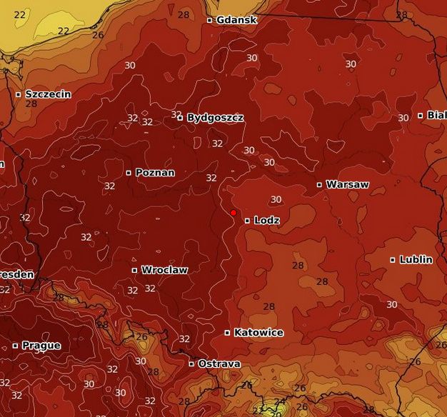 Rozgrzana do czerwoności Polska. Gorąco osiągnie maksimum