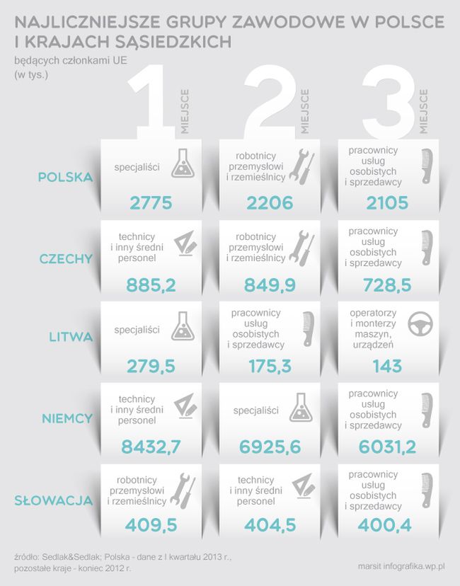 Zawodowa mapa Europejczyków - kogo jest najwięcej i gdzie?