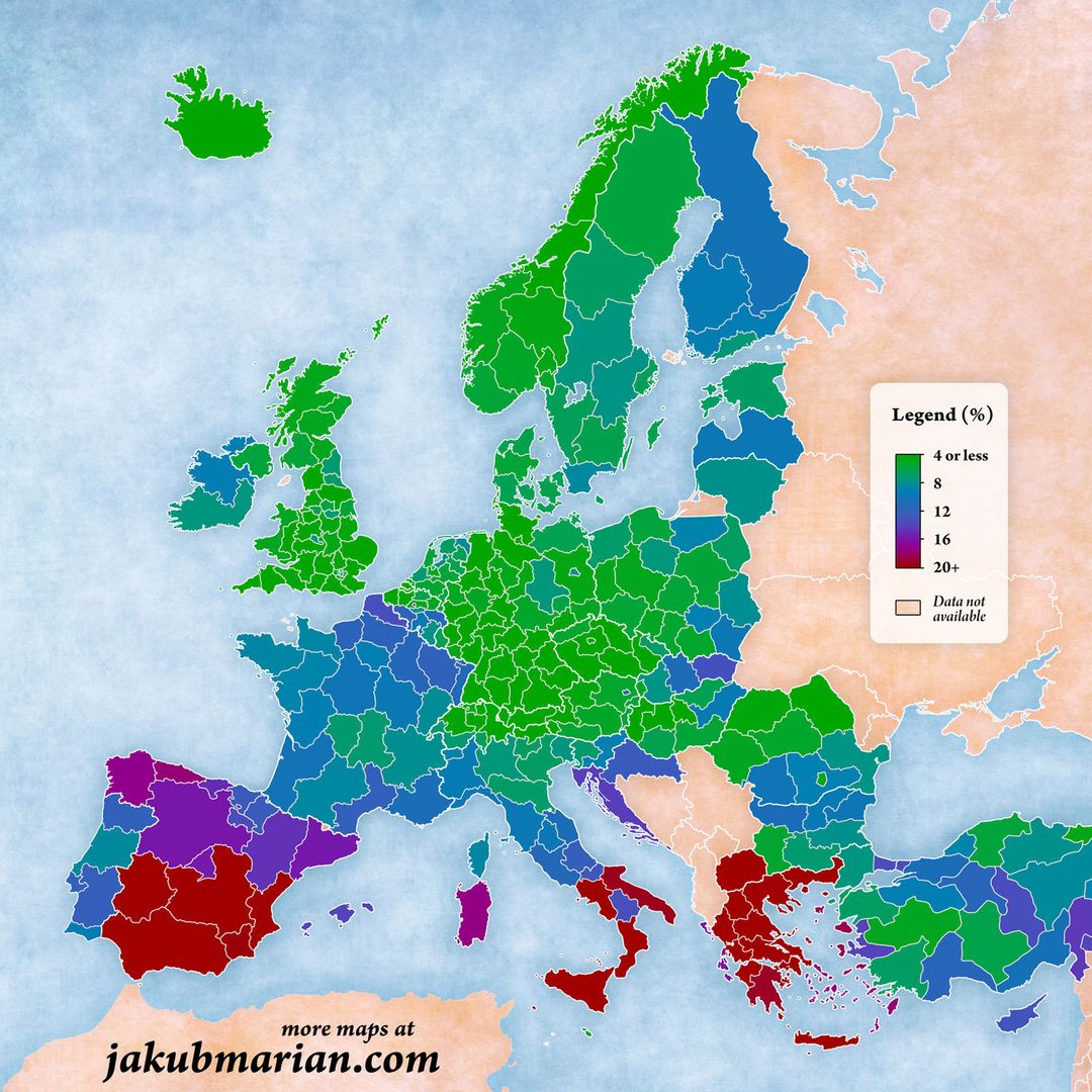 Stopa bezrobocia w Europie