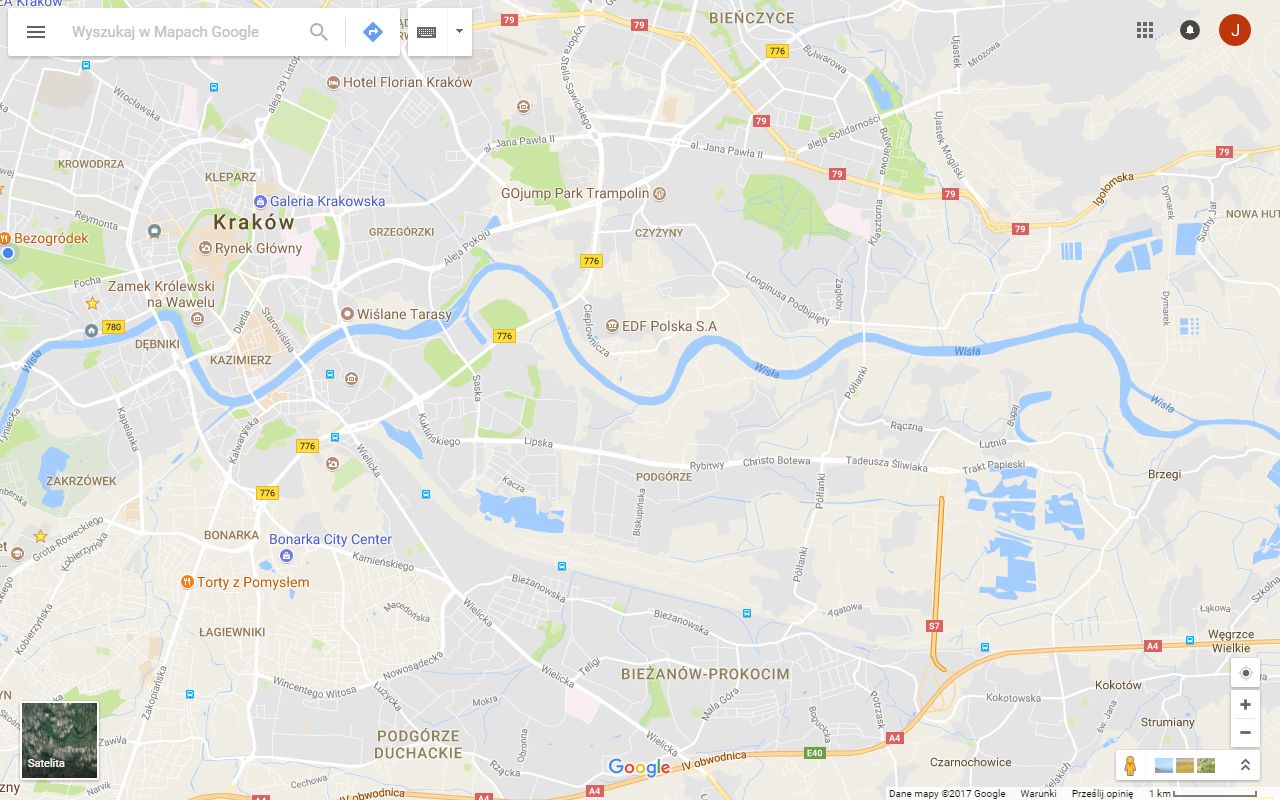 Nowa obwodnica Krakowa działa już od czwartku, ale w Google Maps nadal biała plama