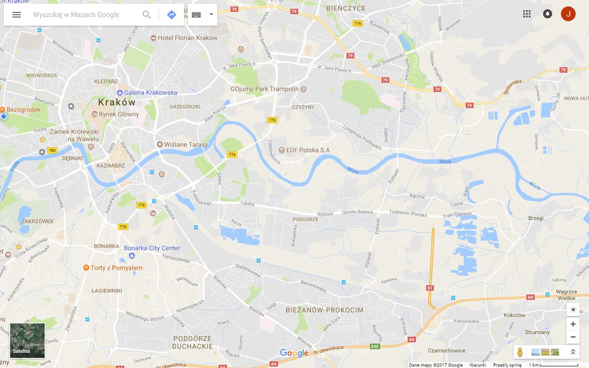 Nowa obwodnica Krakowa działa już od czwartku, ale w Google Maps nadal biała plama