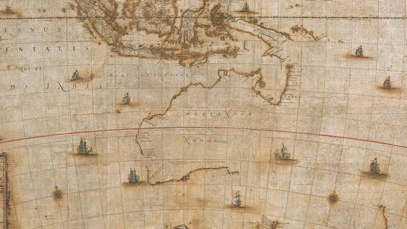 Mapa Australii sprzed ponad 350 lat. Leżała w Szwedzkim magazynie