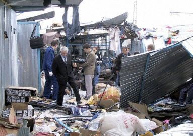 Potężny wybuch na bazarze w Rosji