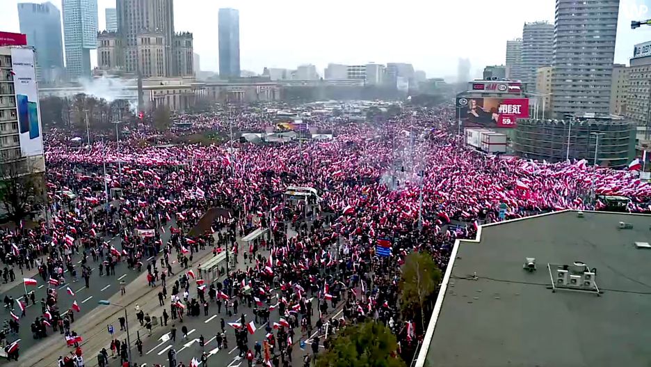 Według Stanisława Żaryna obraz Marszu Niepodległości został zniekształcony