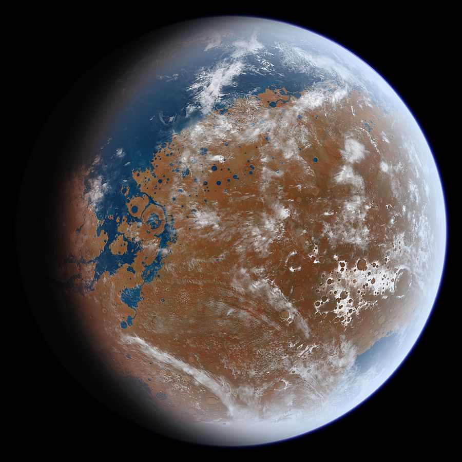 Próba rekonstrukcji starożytnego Marsa i jego oceanów, na bazie danych geologicznych 