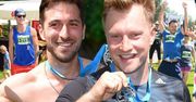 Gwiazdy biegną w maratonie charytatywnym w Hotelu Brant: Mikołaj Roznerski, Rafał Maślak, Jakub Wesołowski