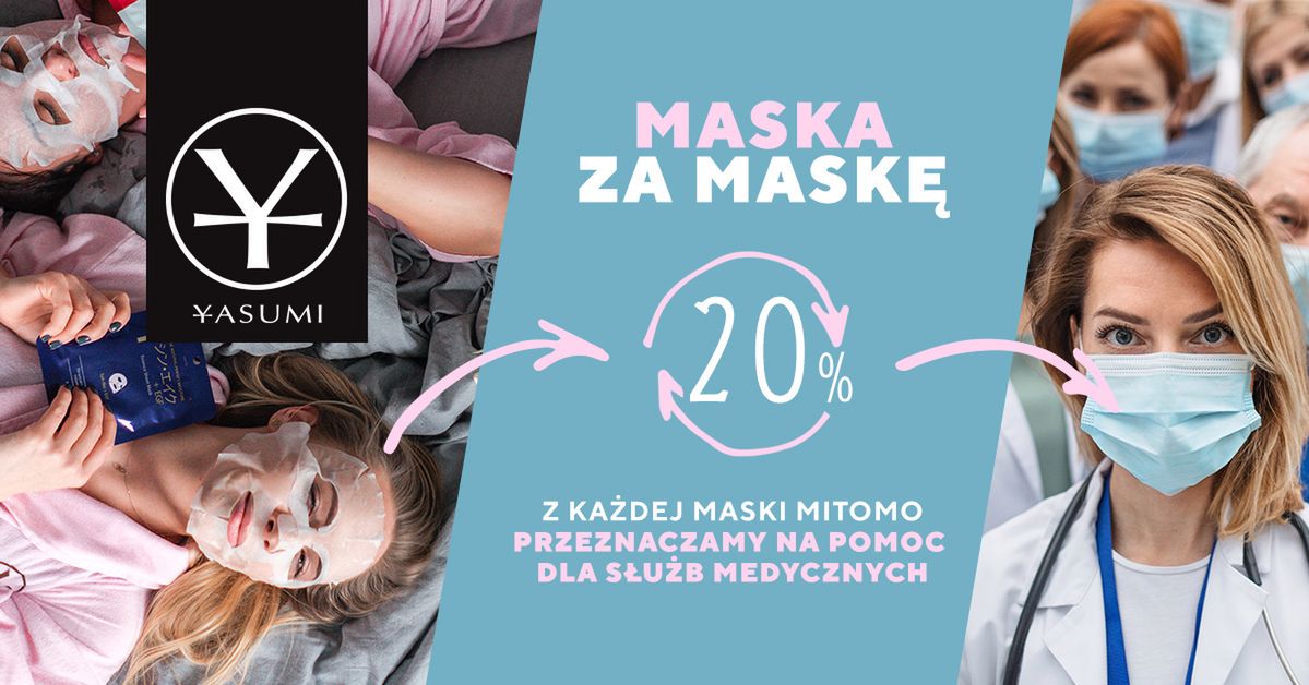 MASKA ZA MASKĘ – YASUMI wspiera służby medyczne