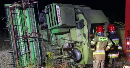 Tragedia podczas żniw w Sowinie. Rolnik przygnieciony przez kombajn