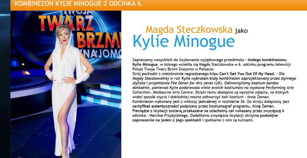 Kombinezon Kylie Minogue