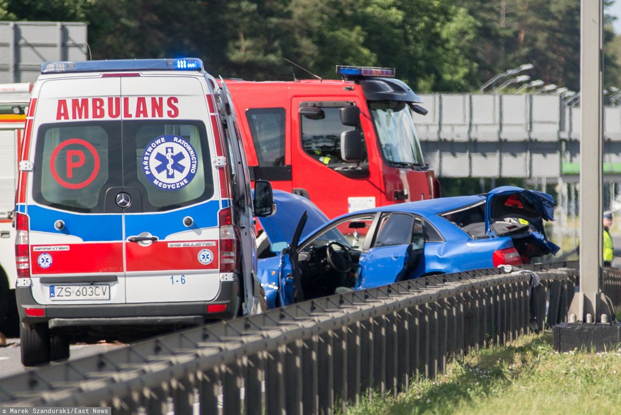 Świętokrzyskie. Karambol i wypadek, są utrudnienia na trasie Warszawa-Kraków