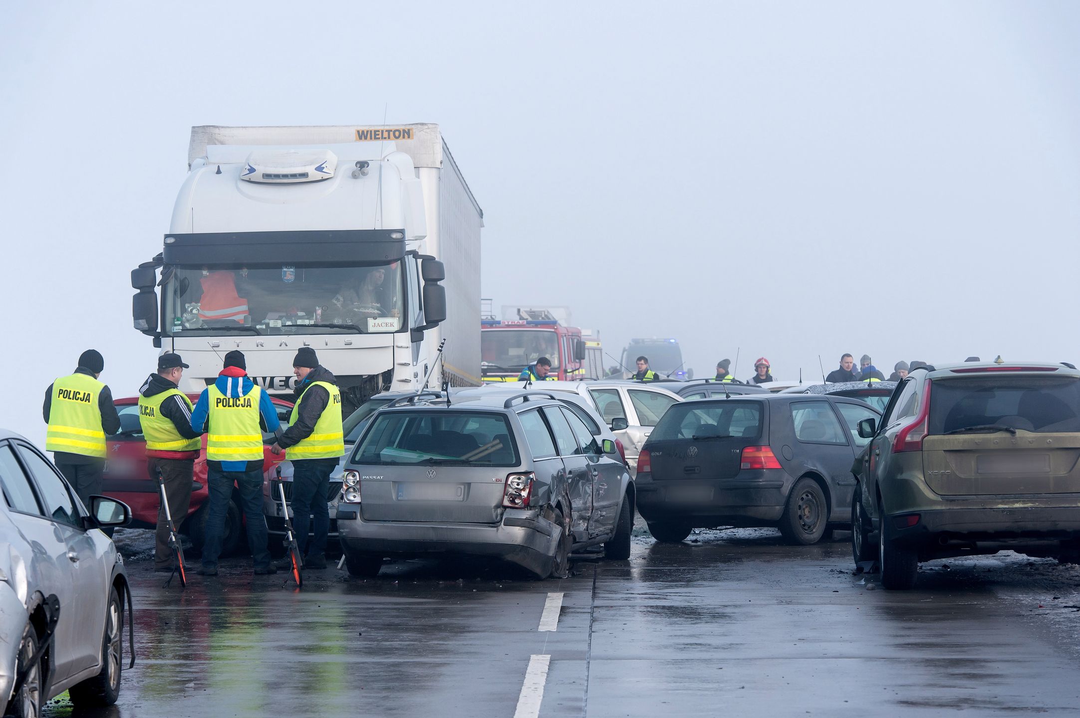 Karambol na wysokości ul. Głębockiej