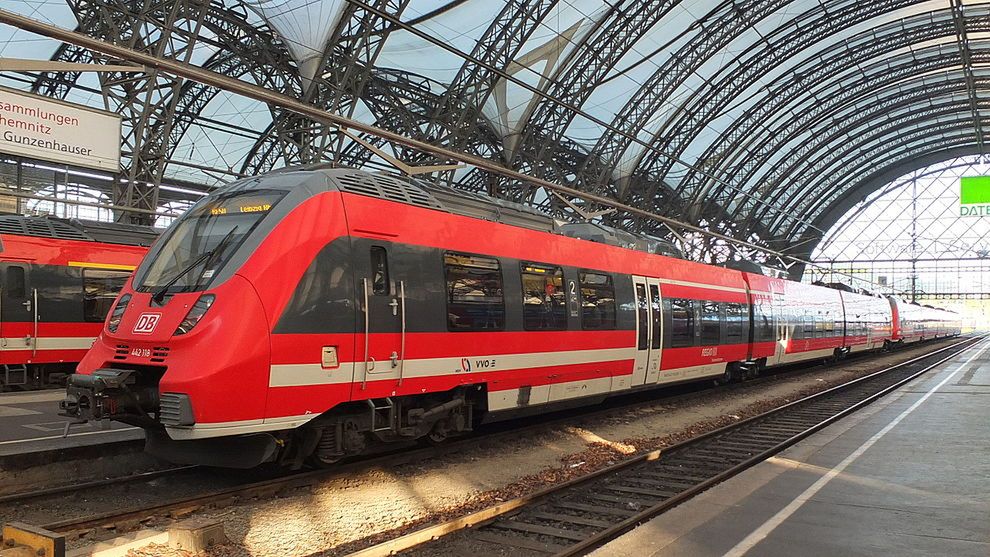 Dworzec kolejowy w Dreźnie.