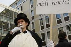 Słabe protesty przeciwko reformie rynku pracy w Niemczech