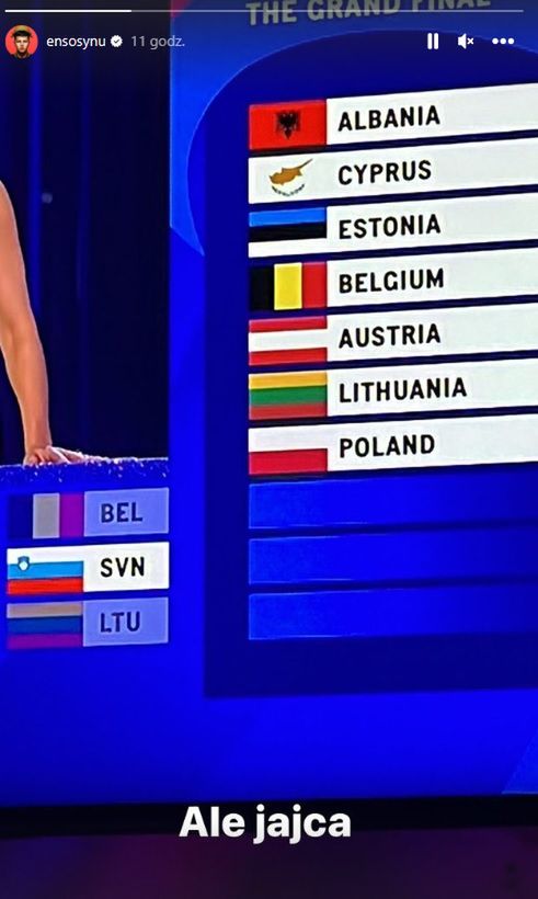 Allan Krupa o Blance w finale Eurowizji