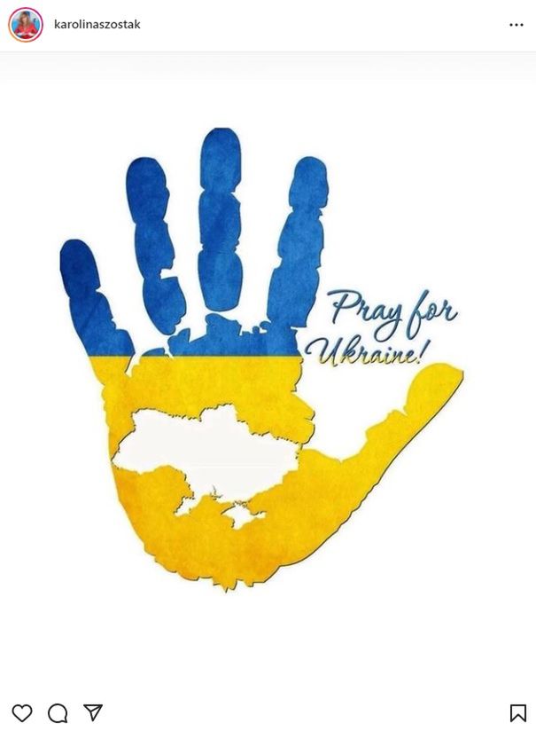 Karolina Szostak solidaryzuje się z Ukrainą