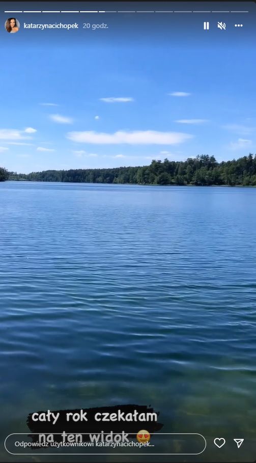 Kasia Cichopek z dziećmi na Mazurach