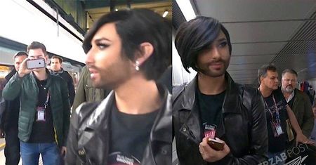 Conchita Wurst na finał Eurowizji 2015 pojechała... metrem. Austriacy w szoku. Wideo z ich reakcją podbija internet