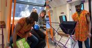 Pranie w londyńskim metrze. Kolejny dowcip Elvina Mensaha