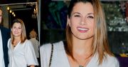 Agnieszka Sienkiewicz z mężem na premierze. To rzadka okazja, żeby zobaczyć ich razem. Jak się prezentowali?