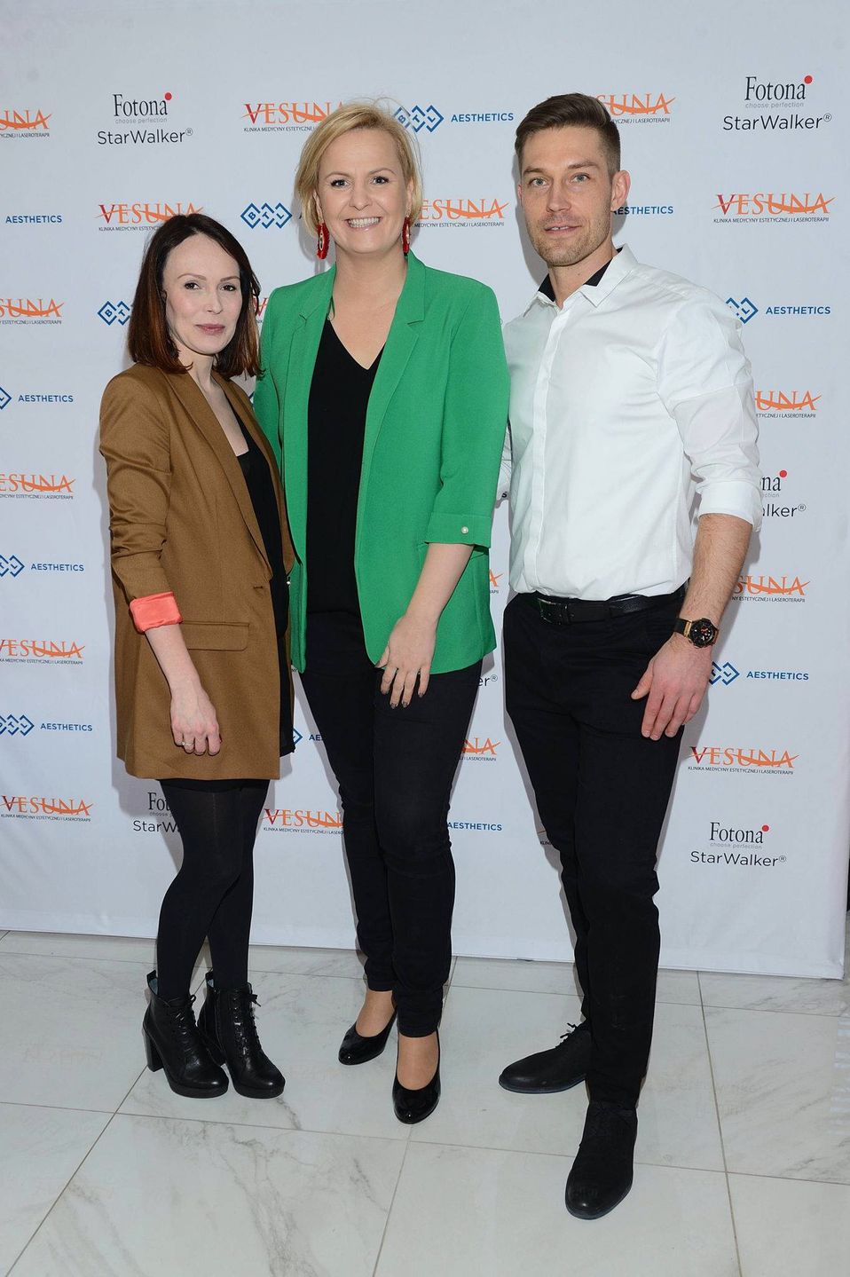 Mateusz Konstanty, Otylia Jędrzejczak, Agnieszka Drożniak-Konstanty - urodziny kliniki Vesuna