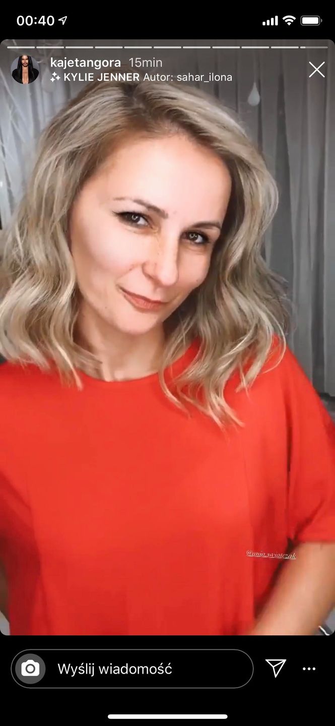 Ania Świątczak u fryzjera