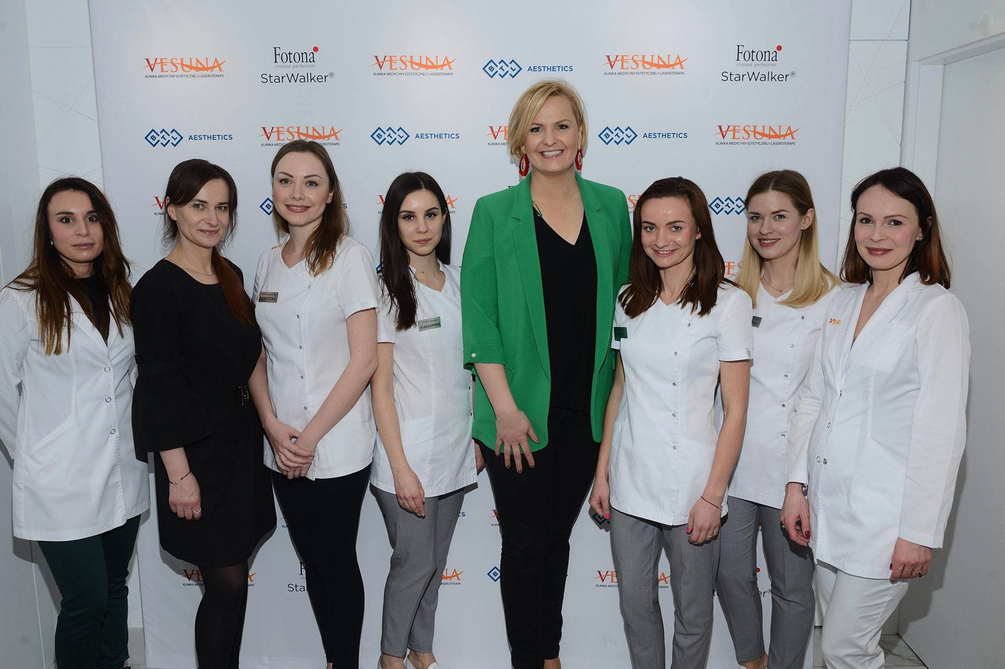 Otylia Jędrzejczak - urodziny kliniki Vesuna