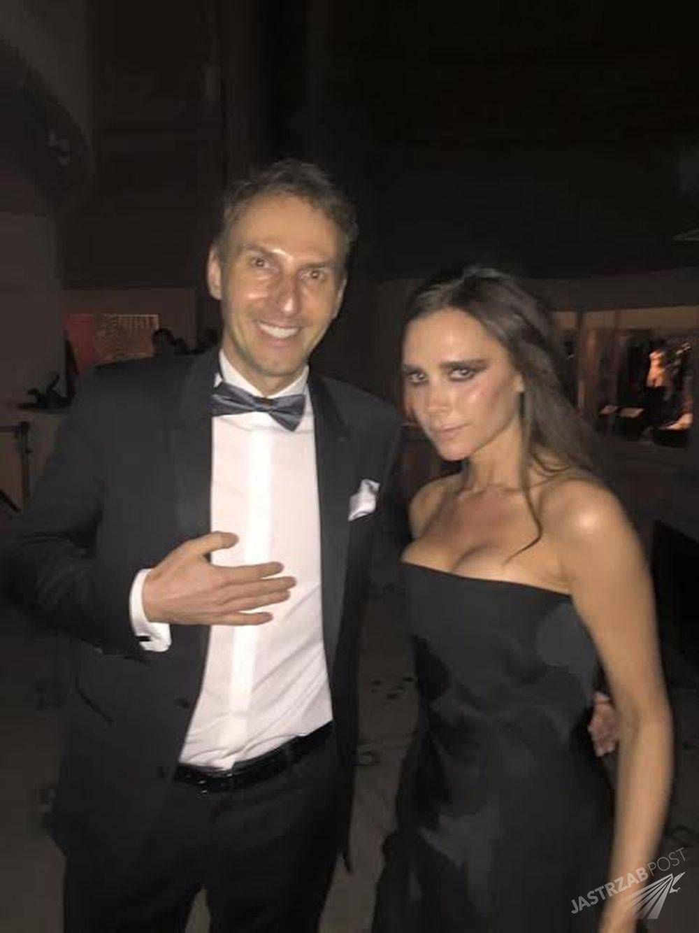 Krzysztof Gójdź i Victoria Beckham Fot. screen z Facebook