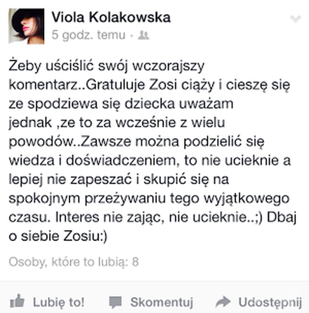 Wpis Violi Kołakowskiej