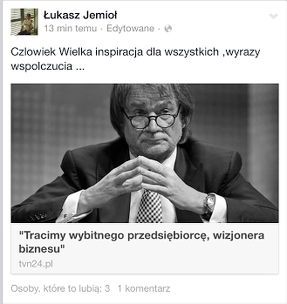 Nie żyje Jan Kulczyk