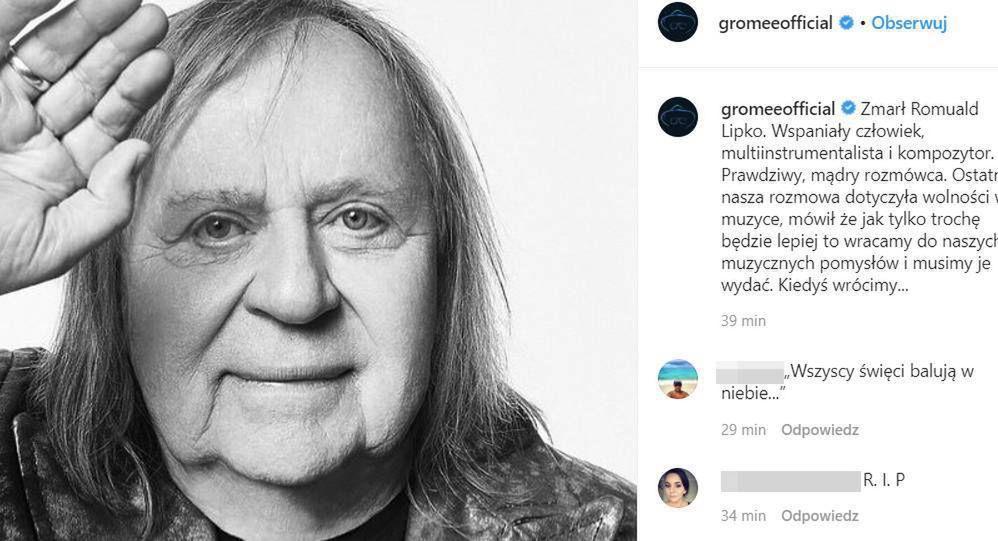 Gromee - gwiazdy żegnają Romualda Lipko