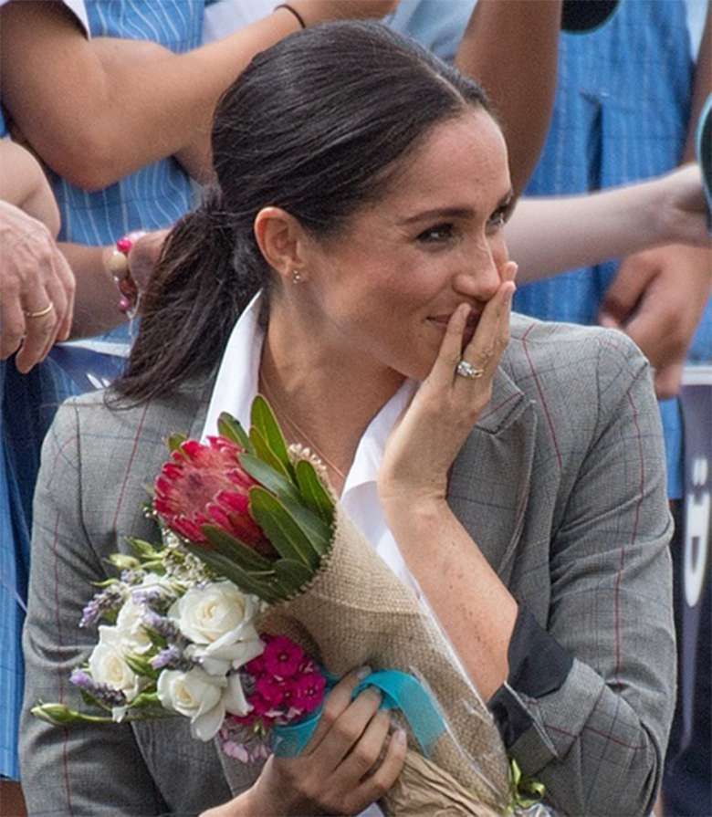 Meghan Markle i książę Harry na spotkaniu z dziećmi w Dubho
