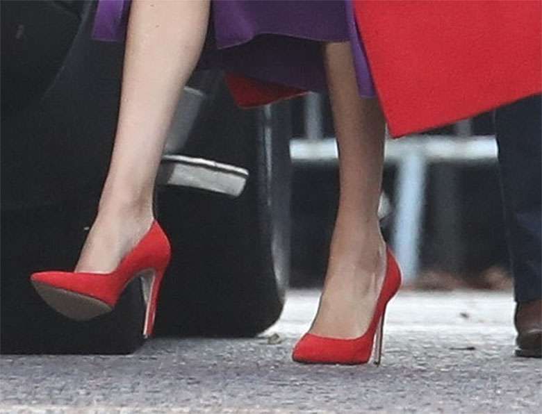 Stylizacja Meghan Markle w Birkenhead