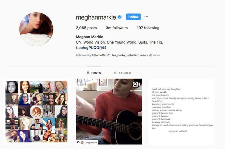 Meghan Markle aktywowała Instagrama