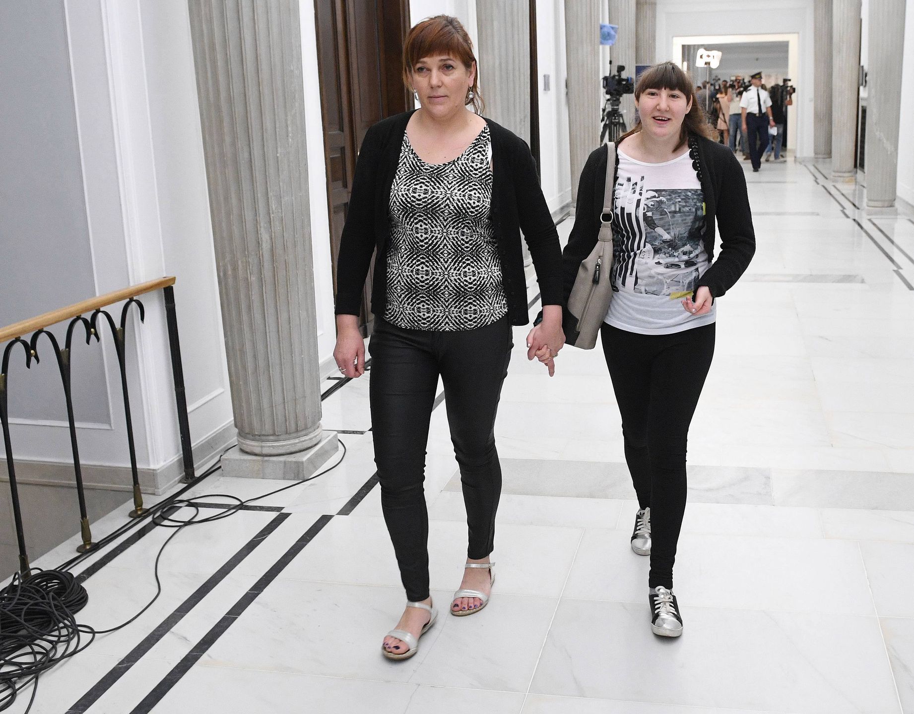 Sejm. Alicja Jochymek i jej córka Kinga