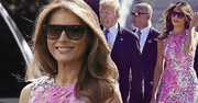 Kolejna zachwycająca stylizacja Melanii Trump! Jej sukienka to istne dzieło sztuki!