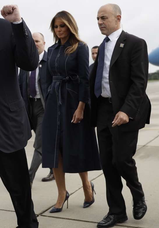 Melania Trump na obchodach 17 rocznicy zamachu terrorystycznego z 11 września 2001 na World Trade Center