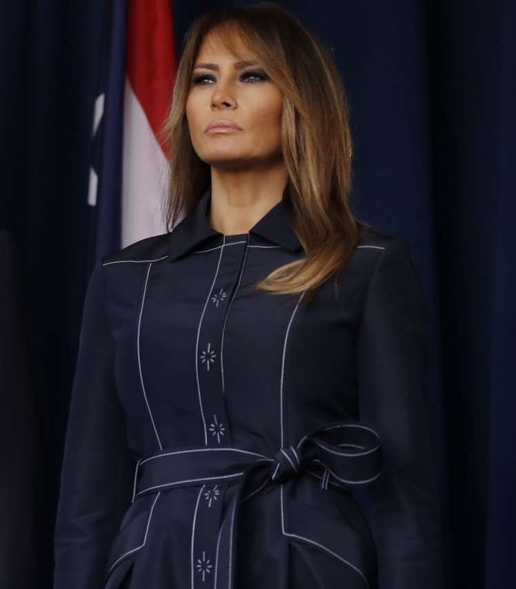 Melania Trump na obchodach 17 rocznicy zamachu terrorystycznego z 11 września 2001 na World Trade Center