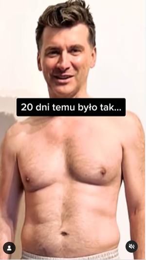Tomasz Kammel przed ćwiczeniami