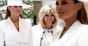 Melania Trump i Brigitte Macron wystrojone jak Alexis i Kristel z Dynastii! Całe na biało podziwiały obrazy Cezanne'a w Waszyngtonie!