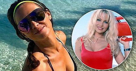 Romantyczna Kinga Rusin biega po plaży w Los Angeles! Wygląda jak Pamela Anderson! "Nie mogłam sobie odmówić"