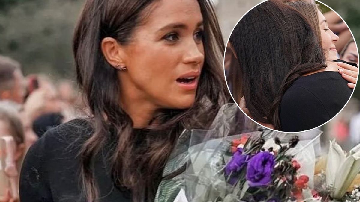 Meghan po raz kolejny złamała konwenanse. Podczas spotkania z żałobnikami wyściskała Polkę! 14-latka zdradziła, o czym rozmawiały