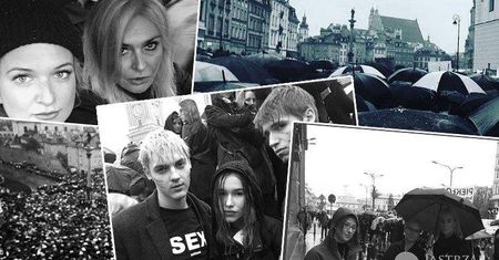 Czarny protest - gwiazdy wyszły na ulicę: Agnieszka Szulim, Mateusz Gessler, Monika Olejnik, Agnieszka Włodarczyk, Michał Piróg i inni...