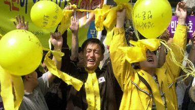 Radość zwolenników prezydenta