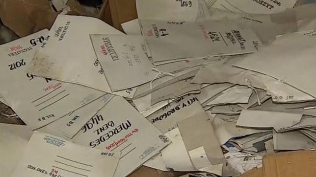 Dokumenty znalezione przez reportera Polsat News