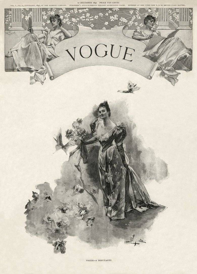 Okładka pierwszego numeru magazynu Vogue