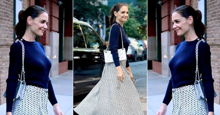 LOOK OF THE DAY: Katie Holmes w Chanel