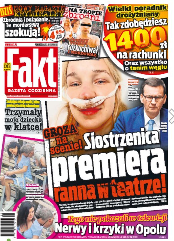Kasia Cichopek i Maciej Kurzajewski - okładka Fakt 20.06.2022
